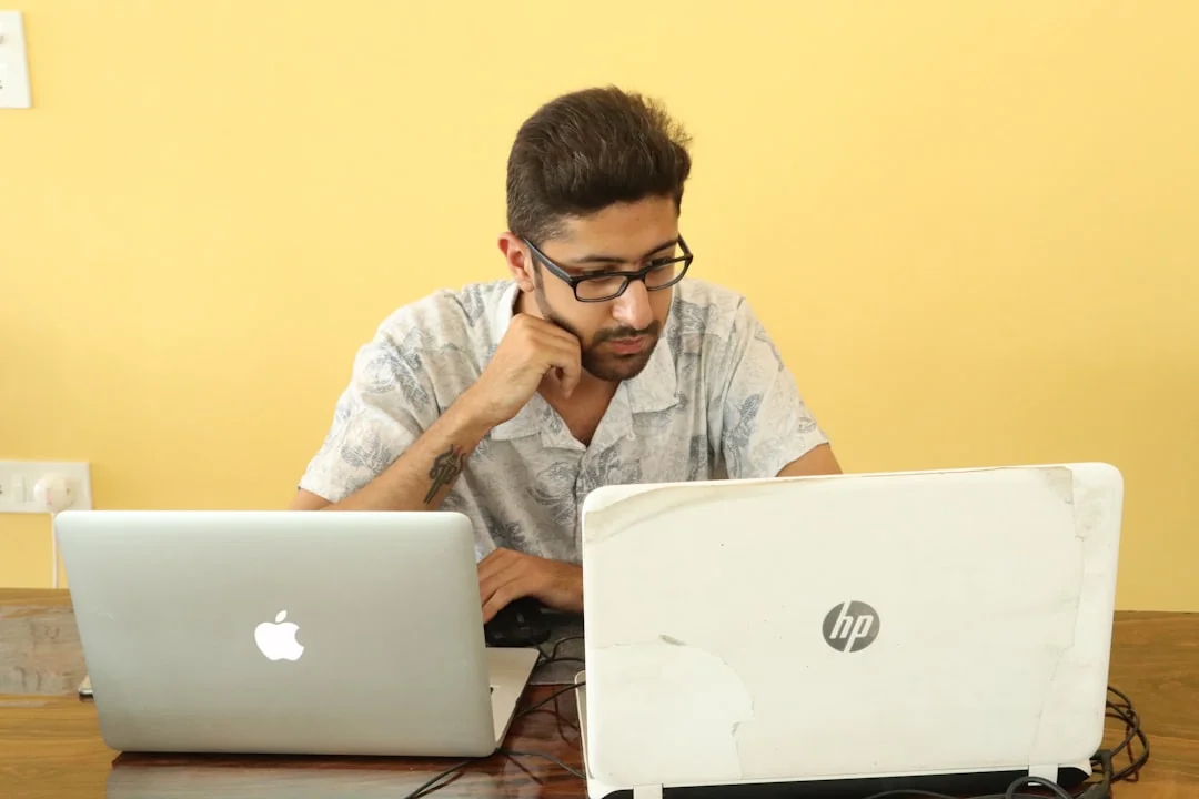 Facebook page of an entrepreneurs social media on desktop and mobile.